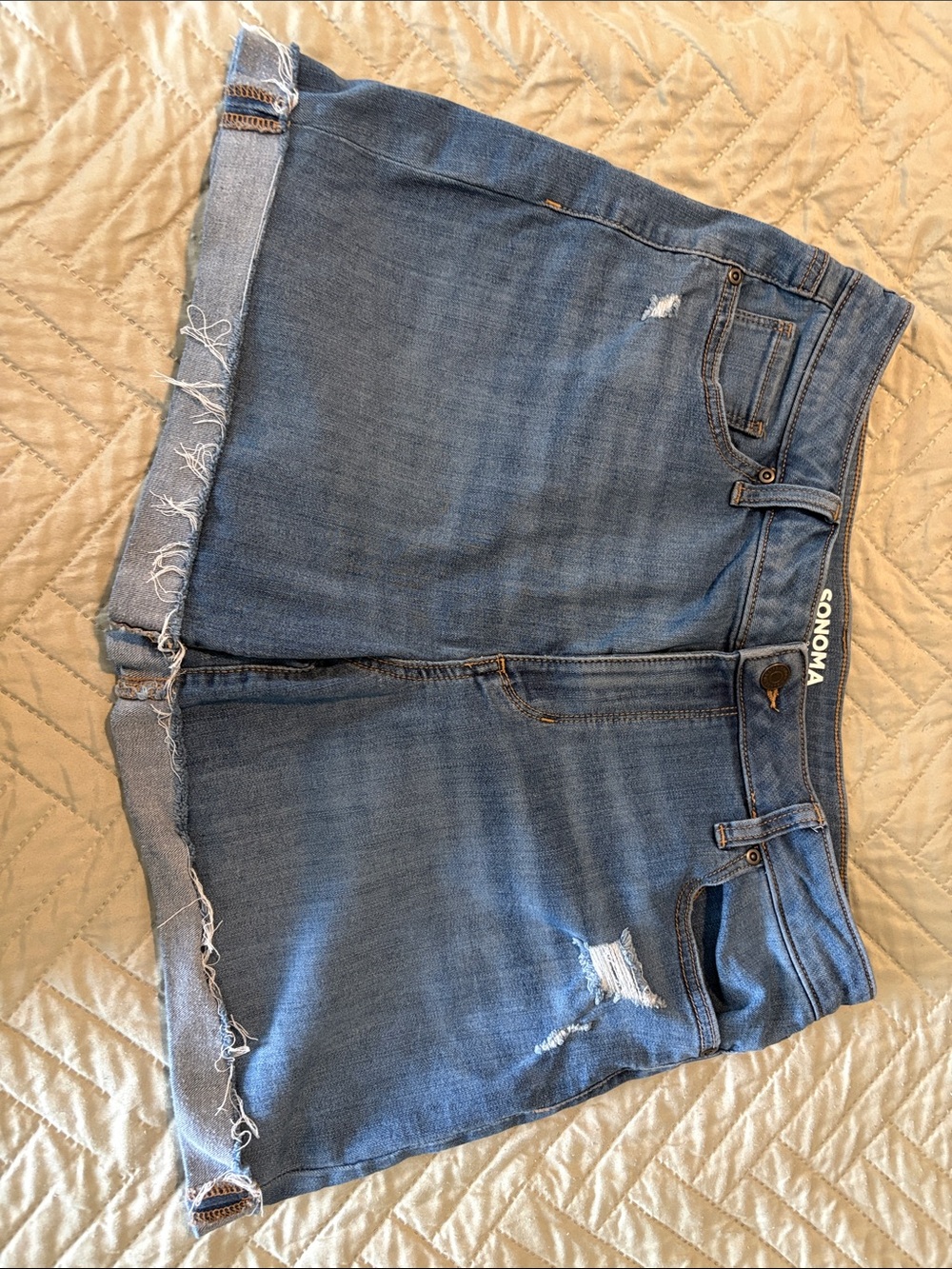 Sonoma light Blue Distressed Denim Shorts